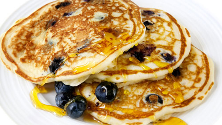 Blueberry & banana pancakes