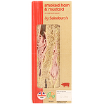 Sainsbury's Smoked Ham and Mustard Sandwich on Oatmeal Bread