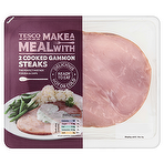 Tesco Make a Meal with 2 Cooked Gammon Steaks 200g