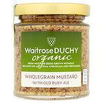 Waitrose Duchy Organic Wholegrain Mustard with Old Ruby Ale 170g