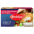 Birds Eye 2 Hot & Spicy Fish Fillet Burgers 227g