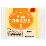 Tesco Mild Cheddar British Cheese 200g