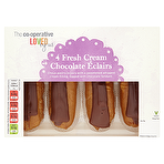 The Co-operative Loved by Us 4 Fresh Cream Chocolate Éclairs