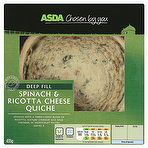 Asda Chosen by You Deep Fill Spinach & Ricotta Cheese Quiche 435g