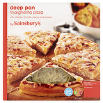 product image - Sainsbury's Deep Pan Margherita Pizza 390g
