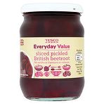 Tesco Everyday Value Sliced Pickled British Beetroot 340g