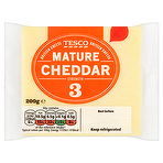 Tesco Mature Cheddar British Cheese 200g