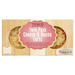 Tesco Twin Pack Cheese & Bacon Tarts 240g