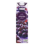 product image - Asda 100% Pure Pressed Red Grape Juice Not From Concentrate 1 Litre
