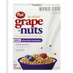 Post Grape Nuts Natural Whole Graine Wheat With Barley Cereal 24oz