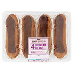 product image - Asda Baker's Selection 4 Chocolate Éclairs