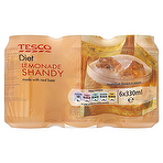 Tesco Diet Lemonade Shandy 6 x 330ml