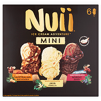 Nuii Mini Salted Caramel, Vanilla & Nordic Berry Ice Cream 6x55ml White Chocolate & Java Vanilla