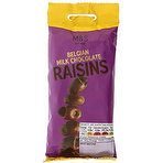 product image - M&S Belgian Milk Chocolate Coated Raisins 125g