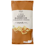 M&S Honey BBQ Wholegrain Snacks 5 x 25g