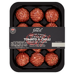 Tesco Finest 12 British Beef Tomato & Chilli Steak Meatballs 360g