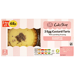 Morrisons 2 Egg Custard Tarts 