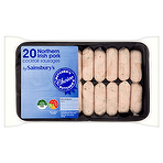 product image - Sainsbury's Butcher's Choice 20 Northern Irish Pork Cocktail Sausages 283g