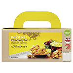 Sainsbury's Indian Takeaway For 1 Chicken Korma 609g Mini Plain Naan