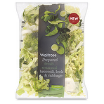 Waitrose Broccoli, Leek and Cabbage Mix 250g