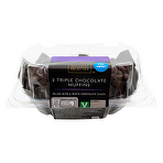 Aldi Specially Selected 2 Triple Chocolate Muffins 200g
