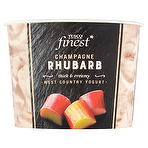 product image - Tesco Finest Champagne Rhubarb West Country Yogurt 150g