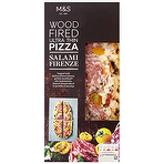 product image - M&S Wood Fired Ultra Thin Salami Firenze Pizza 169g