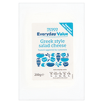 Tesco Everyday Value Greek Style Salad Cheese 200g