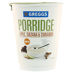 product image - Greggs Sultana, Apple & Cinnamon Porridge Pot