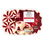 Tesco Cherry Vanilla Ice Cream 900ml