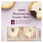 Tesco 4 Blackcurrant Sundae Tarts