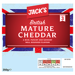 Jack's Grated British Mature Cheddar Cheese 250g