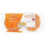 product image - Sainsbury's Basics 4 Teacakes 249g