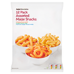 Asda Smartprice 12 Pack Assorted Maize Snacks 200g Cheese Flavour Puffs