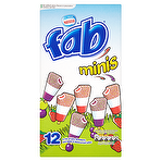 Nestlé Fab Minis 12 x 32ml Strawberry and vanilla flavour ice lolly