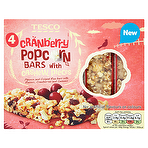 Tesco Cranberry Popcorn Bars with Cashew Pieces 4 x 28g (112g)