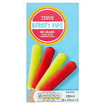 product image - Tesco Fruity Pops Ice Lollies 8 x 35ml (280ml)