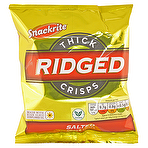 Aldi Snackrite Thick Ridged Crisps Multipack 6 x 30g - Salted Flavour