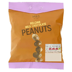 M&S Belgian Milk Chocolate Peanuts 125g