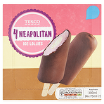 product image - Tesco Neapolitan Ice Lollies 4 x 75ml (300ml)