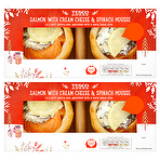 Tesco Salmon with Cream Cheese & Spinach Mousse