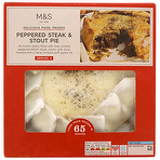 M&S Peppered Steak & Stout Pie 1.04kg