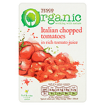 Tesco Organic Italian Chopped Tomatoes In Rich Tomato Juice 390g