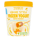 product image - Tesco Greek Style Frozen Yogurt with Honey 500ml