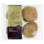 Sainsbury's Taste the Difference 4 Handcrafted Mixed Olive Rolls 300g