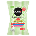 Calbee Yushoi Snapea Rice Sticks Variety 6 x 21g Baked Pea and Rice Snacks Seasoned with Soy and Balsamic Vinegar