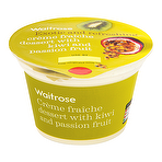 Waitrose Crème Fraîche Dessert with Kiwi and Passion Fruit 130g