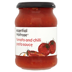 Essential Waitrose Tomato and Chilli Pasta Sauce 340g