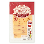 product image - Tesco Scotch Bonnet Cheddar British Cheese 5 Slices 140g