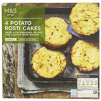 M&S 4 Potato Rosti Cakes 300g